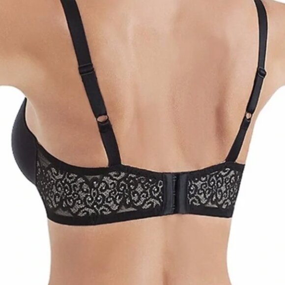 Wacoal So Sleek Full Figure Bra 36D Women Underwire Black 855137 - Picture 8 of 9